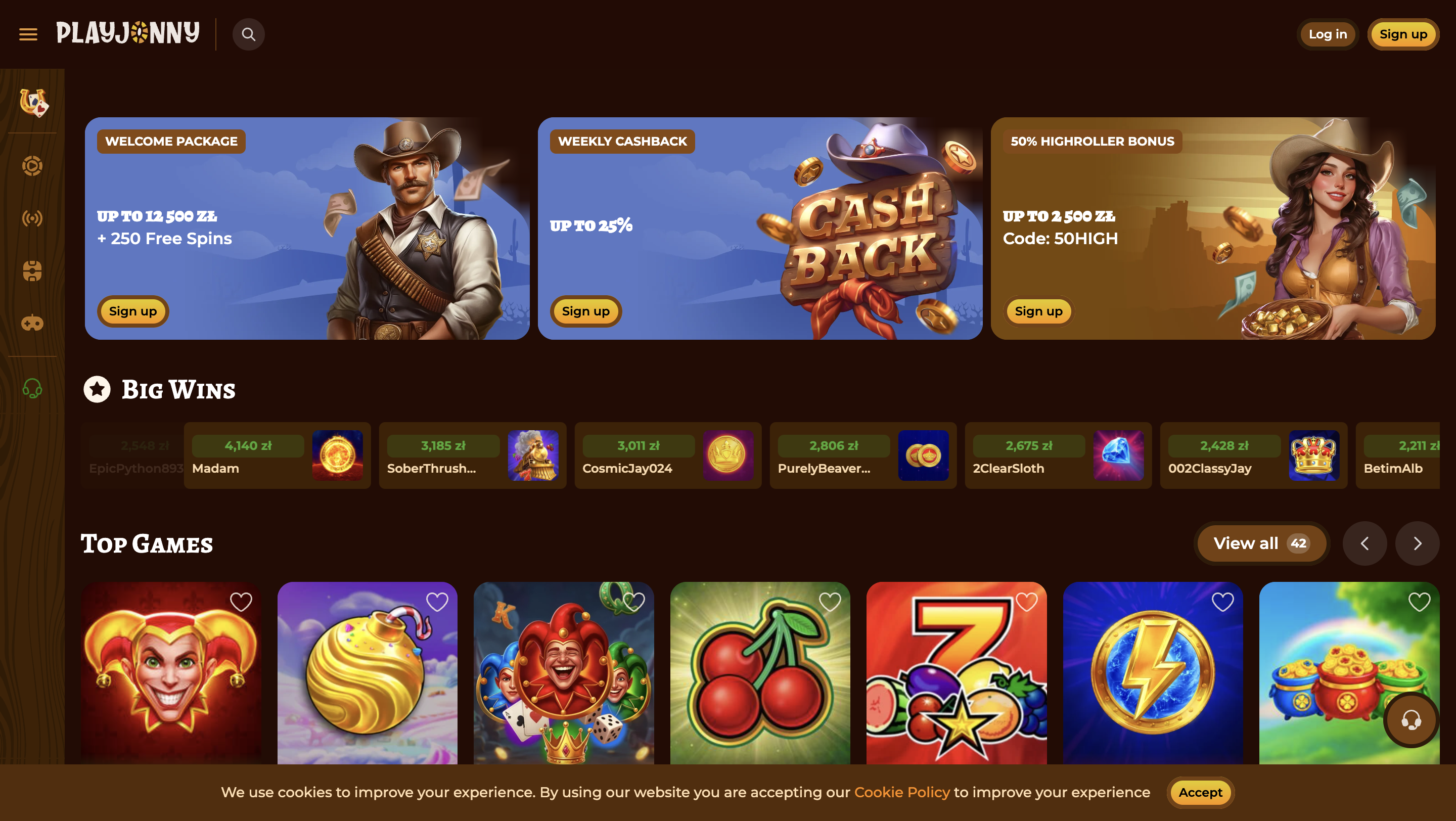 PLAYJONNY Casino Logo